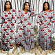 Sexy Red Lip Loose-fitting Long Sleeve Floor-length Dress BER-8019