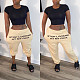 Personality Letter-Offset Casual Pencil Pants BN-9249