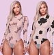 Women's Pattern-printed Gauze Perspective Onesie GLS-8001