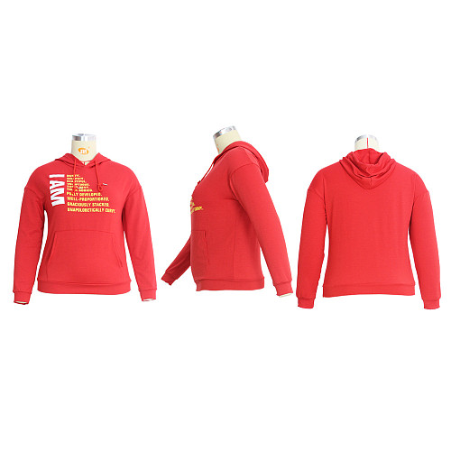 Urban Casual Monogram Loose-fitting Hoodie JLY-005