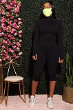 Fluorescent Jacket Skinny Seven-minute Shorts Suit Without Mask AIL-118