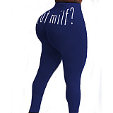 Women Sexy Graphic Print Tight Buttock Lift Yoga Pants SHD-9328