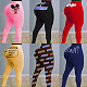 Women Sexy Graphic Print Tight Buttock Lift Yoga Pants SHD-9328