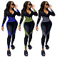 Long Sleeve Zipper Jacket Sweatpants Two-piece Set OYF-8220