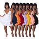Women's Sexy Sleeveless Ear-fringed Cake Mini Skirt AIL-104