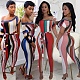 Fashion Vertical Knitting Irregular Sleeve Jumpsuit OY-6215