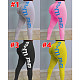 Women's Sexy Letter Printed Tight Butt Lift Yoga Pants SHD-9313