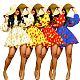 Autumn Lantern Sleeve High-waisted Floral Dress AIL-120