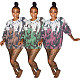 Women's Tie-dye Printed Loose Long Sleeve T-shirt MOF-5182