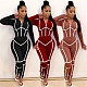 Leisure Line Splicing Hooded Zipper Jacket Sweatpants Suit MEI-9110