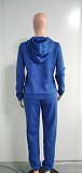 Add Fleece Long Sleeve Hoodie Coat Trousers Two-piece Set NK-8563