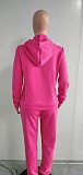 Add Fleece Long Sleeve Hoodie Coat Trousers Two-piece Set NK-8563