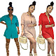 Sexy Solid Color Long Sleeve High Waist Loose Shirt Romper ABL-6609