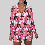 Hot Sales Patterned Long Sleeve Middle Waist Onesies SHD-9330