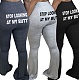 Autumn Letter Printed Tight Buttock Lift Bell Bottom Pants FNN-8538