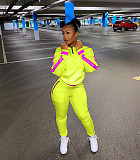 Urban Mosaic Letter Long Sleeve Top Leggings Two-piece Set NIYA-8012