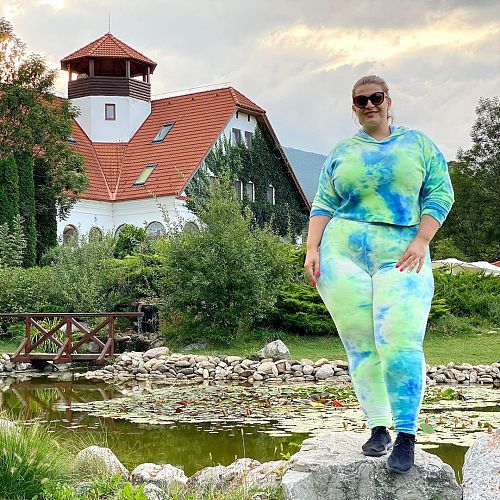 Fashion Tie-dye Long Sleeve Hoodie Tight Pants Two-piece Set JLY-19115
