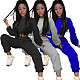 Women's Cuff Rope High Waist Crop Top Casual Pants Outfit NM-8319