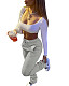 Thickened Sweater Fabric Sports Drawstring Stack Pants with Pockets CH-8139