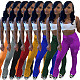Casual Solid Color Multiple Pockets Pleated Sweatpants MK-3018