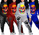 Fall Skeleton Halloween Printed Thick Hoodie Sweatpants Set SD-1078