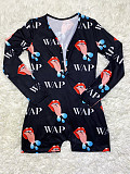 Hot Sales Patterned Long Sleeve Middle Waist Onesies SHD-9330