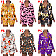 Halloween Pumpkin Printed Long Sleeve Home Onesies SHD-9447