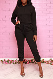 Hoodie Short Tops Long Pants Sexy Gym Female Tracksuits AIL-131