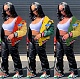Winter Woman Color Matching Long Sleeve Loose Jacket GLS-8053