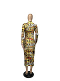 Autumn Lady High Stretchy Leopard Print Bodycon Dress CHY-1263