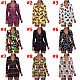 Fashion Floral Sleepwear Long Sleeve V Neck Bodycon Onesies SHD-9449