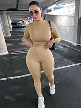 Long Sleeve Crop Tops Tshirt Leggings Pants Bodycon Tracksuit BLG-062449