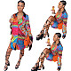 Autumn Elegant Coloured Patterned Long Sleeve Shirt Dress QZX-6170