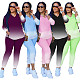 Gradient Printed Long Sleeve Hoodie Sweatpants 2 Piece Outfit SFY-197