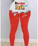 Woman Cute Print Booty Push Up Fitness Mid Waist Leggings SHD-9455