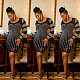 Sexy See-through Hot Drilling Long-sleeved Bodycon Club Dress FSX-255