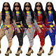 Splash-ink Print Hoodies Sweatshirt+Sweatpants Matching Set OY-6238