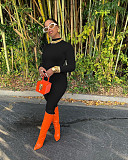 Autumn Sexy Solid Long Sleeve Bodycon Sport Jumpsuit NIYA-8031