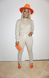 Women Long Sleeve T Shirt Top Leggings Pants Two Piece Set XMY-9274