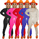 Women Long Sleeve T Shirt Top Leggings Pants Two Piece Set XMY-9274