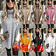 Winter Solid Color Sleeveless Loose-fitting Turtleneck Sweater FSX-252