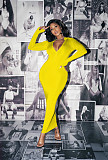 Autumn Long Sleeve Solid Bodycon High-waist Party Wrap Dresses AIL-147