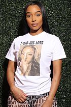 Women Fashion Short Sleeve Round Neck Slim T Shirt AIL-114