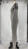 Flounces Long Sleeve T-shirt Skinny Pants Two Piece Outfits XMY-9290