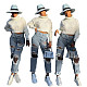 Casual Trendy Women's Clothing Loose Mid Waist Denim Jeans LX-5502