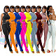 Women XS Workout Crop Top Leggings Fitness 2 Piece Set MAE-2067