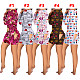 Valentine's Day Womens Print Long Sleeve Pajama Bodysuit SHD-9478