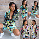 Graffiti Print Personality Long Sleeve Zippers Fitness Romper ML-7329