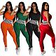Women Sleeveless Round Neck Skinny Fitness Jogging Jumpsuit MEM-8332
