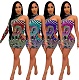 Womens Cut Out One Shoulder Long Sleeve Night Club Dress MEM-8338